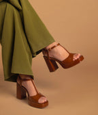 Sandale Promesse camel