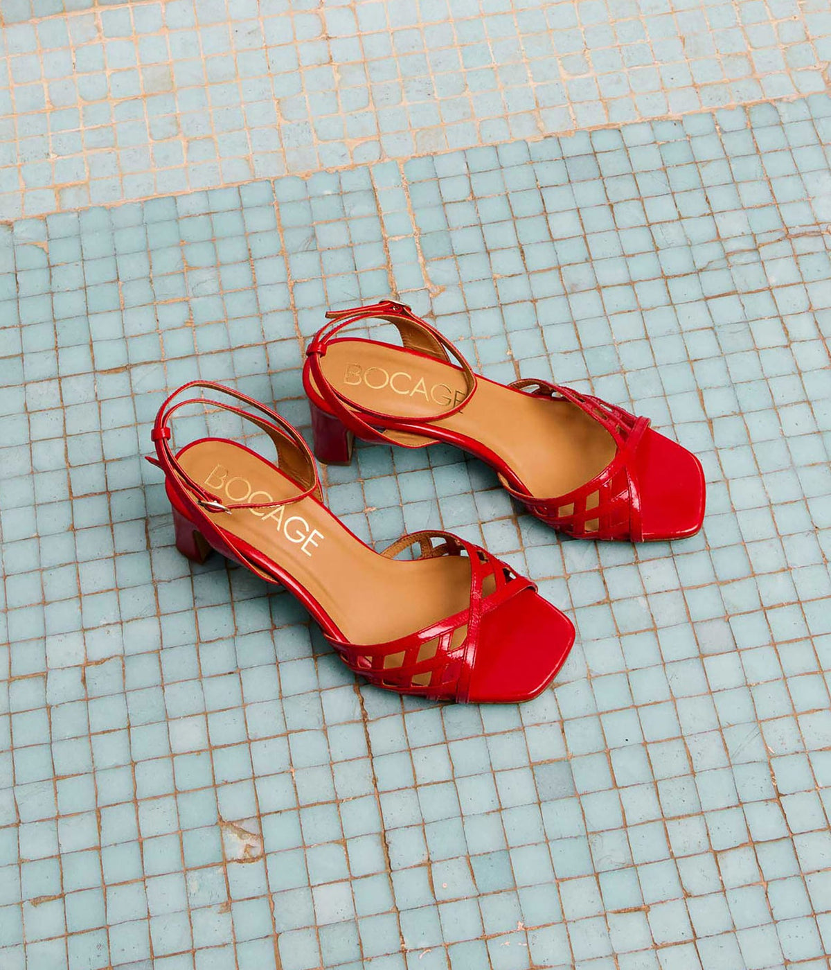 Sandale Hanae coquelicot