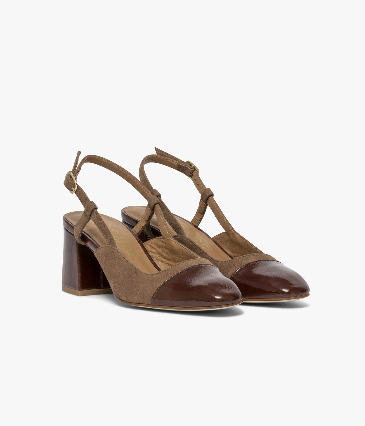 Escarpin slingback Denitsa taupe