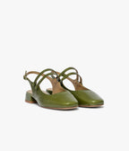 Ballerine Slingback Synthia vert cactus