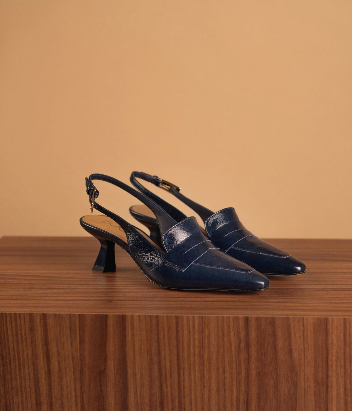 Escarpin Slingback Carlita marine