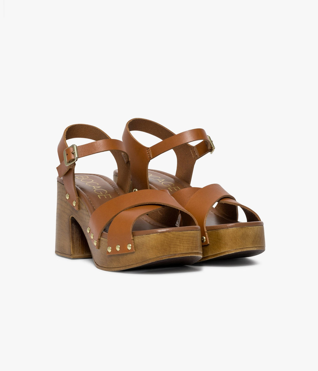Sandale Promise cognac