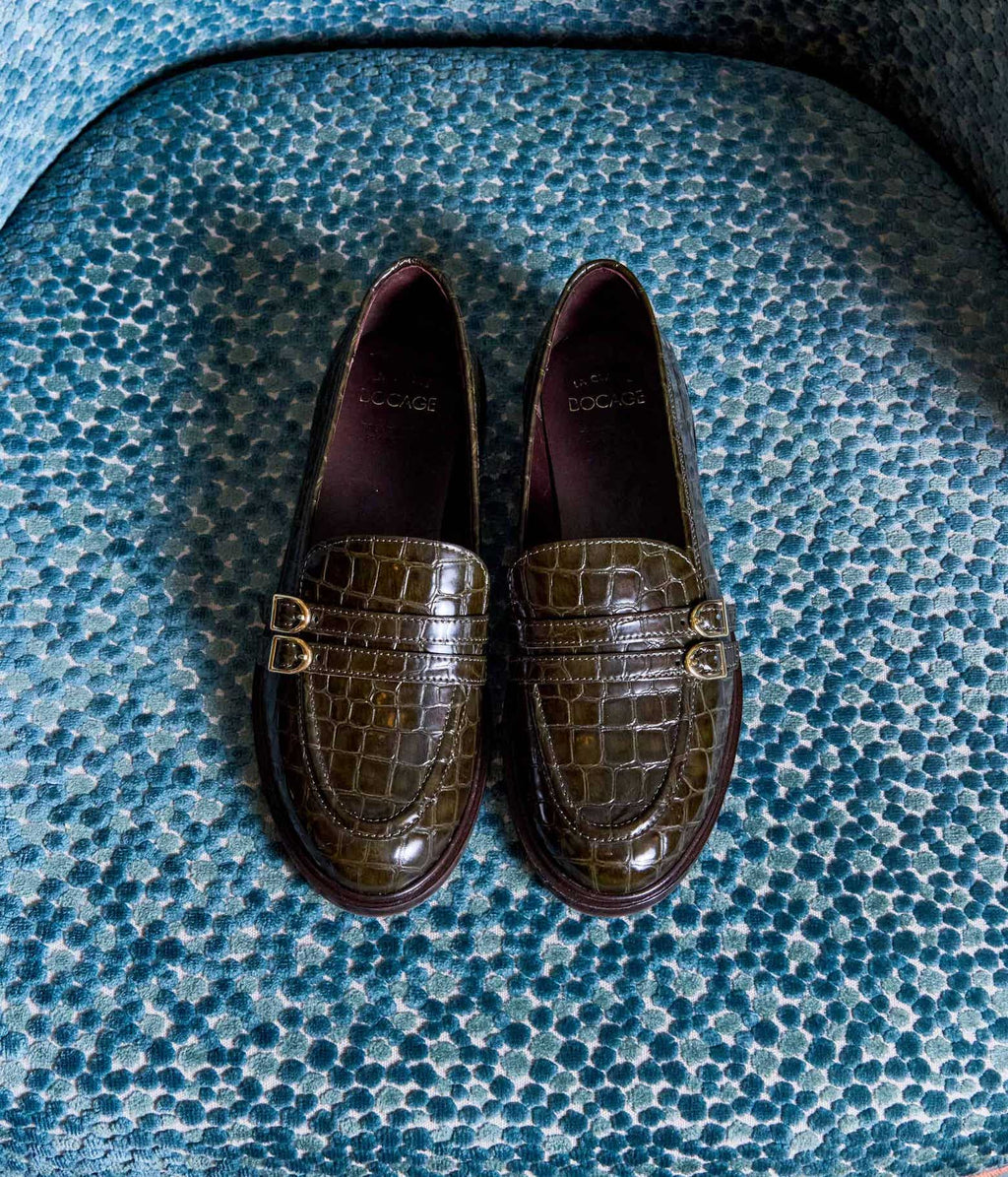 Mocassin Anya vert