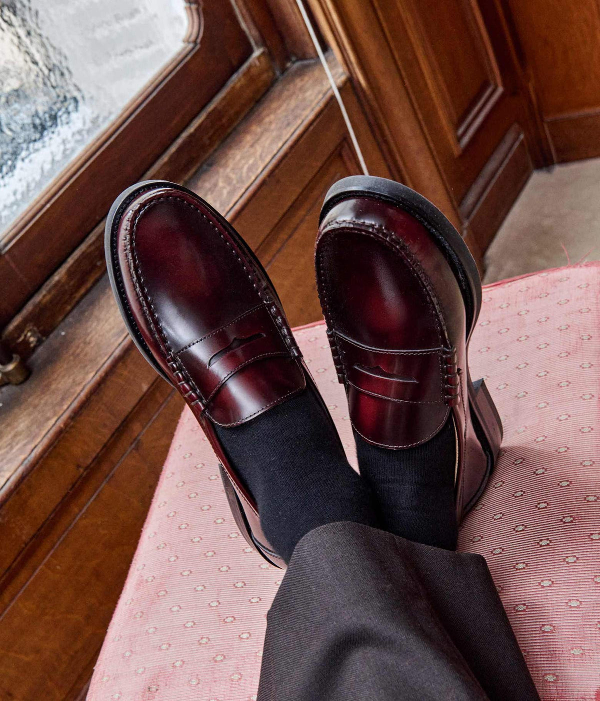 Mocassin Romaric bordeaux