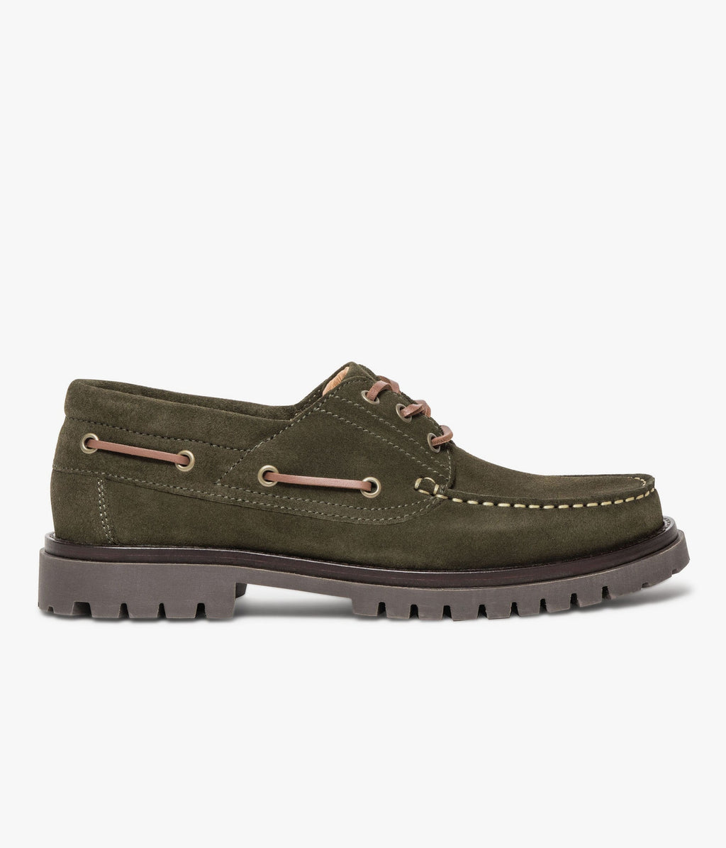 Chaussure bateau Levy kaki
