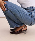 Escarpin Slingback Delia bordeaux