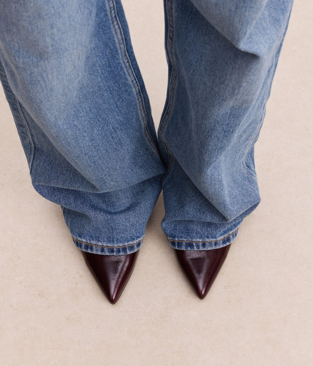 Escarpin Slingback Delia bordeaux