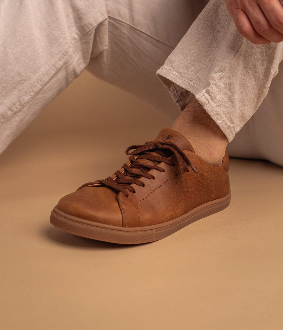 Baskets barefoot Talvo cognac