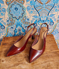 Escarpin Slingback Delphie chocolat