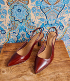 Escarpin Slingback Delphie chocolat