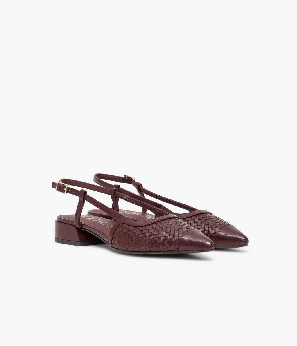 Ballerine slingback Sonnie bordeaux