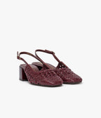 Escarpin Slingback Ditta bordeaux