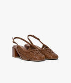 Escarpin Slingback Ditta camel