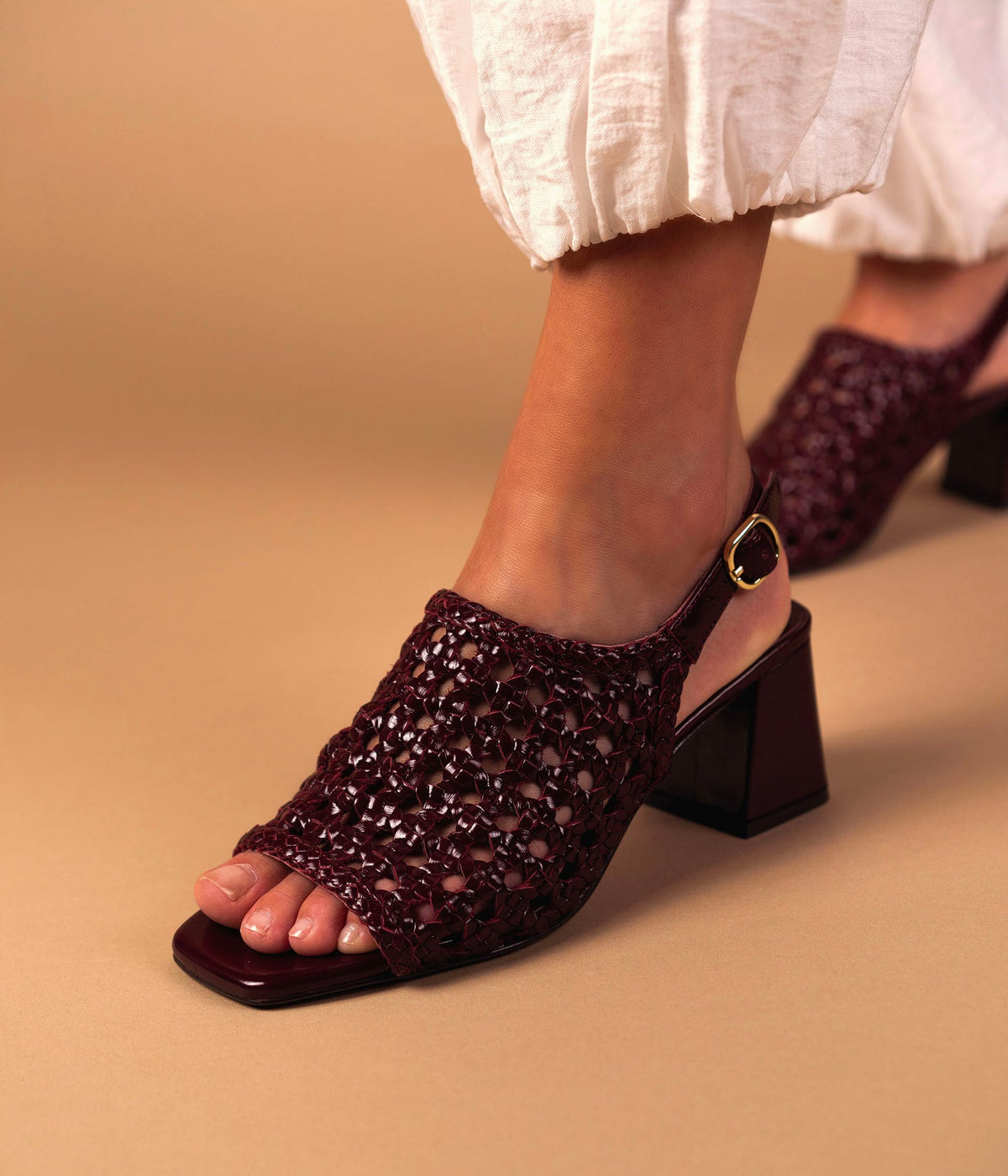 Sandale Haya bordeaux