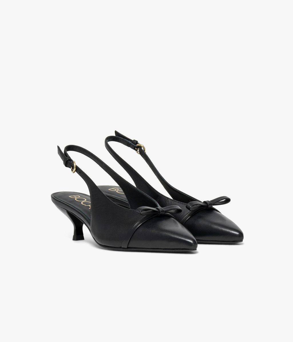 Escarpin slingback Denise noir